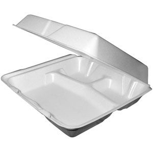 3 Compartment Styrofoam To-Go Container - 1 Case – Pepper's, Inc.