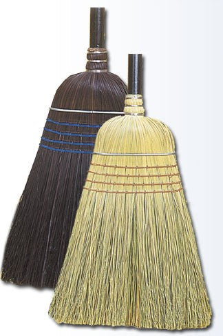 57" Black Butterfly Corn Broom